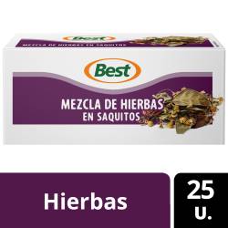 Té en Saquitos Mezcla de Hierbas Best x 25 un.