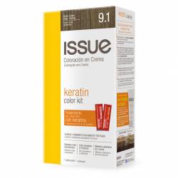 Coloración Issue Rubio Claro Ceniza Keratina T9.1 x 1 un.