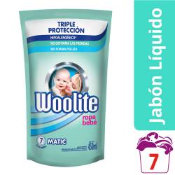 Detergente Líquido Bebé Lavarropas Woolite x 450 cc.