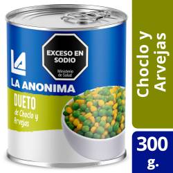 Choclo y Arvejas La Anónima x 300 g.
