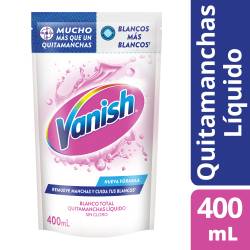 Quitamanchas Líquido Vanish White Doy Pack x 400 cc.