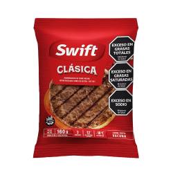 Hamburguesa de Carne Vacuna Clásica Doble Plus Swift x 2 un. 160 gr.