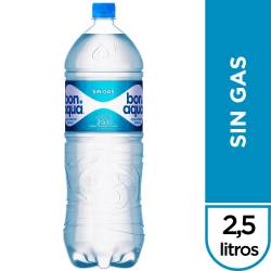 Agua Mineral sin gas Bonaqua x 2,5 Lt.