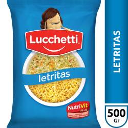 Fideos Letritas Lucchetti x 500 g.