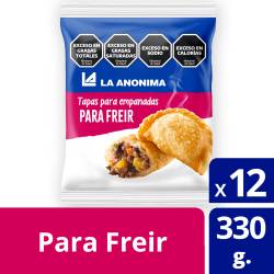 Tapas para Empanadas Freir x 12 un. La Anónima x 330 g.