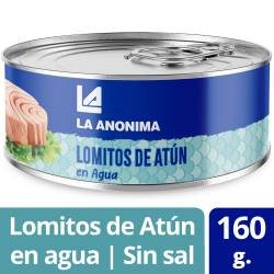 Atún al Natural en Lomos s/ sal agregada La Anónima x 160 g.