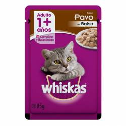 Pouch Gato Adulto Pavo Whiskas x 85 g.