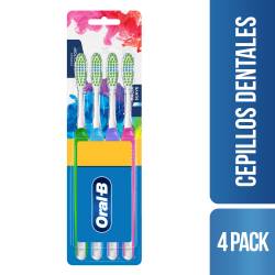 Cepillo Dental Oral-B Clean Indicator Color Collection Suave 4 Unidades