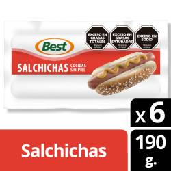 Salchichas Viena x 6 un. Best x 190 g.