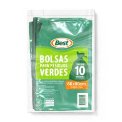 Bolsas para Residuos Best 60x90cm verdes x 10 un.