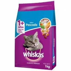 Alimento Seco Gato Adulto Pescado Whiskas x 1 Kg.