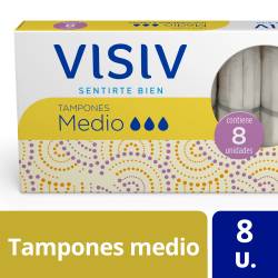 Tampones Medio Visiv x 8 un.