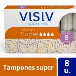 Tampones Súper Visiv x 8 un.