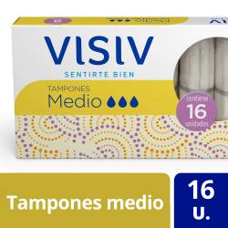 Tampones Medio Visiv x 16 un.