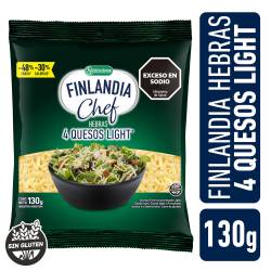 Queso Light Cuatro Quesos Hebras Cheff Finlandia x 130 g.