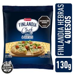 Queso  4 Quesos Hebras Finlandia Chef x 130g.