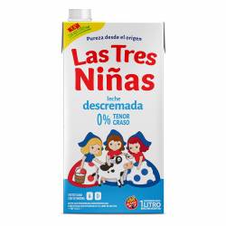 Leche L.V. Descremada 0% Las Tres Niñas x 1 lt.