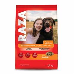Alimento Seco Perro Adulto Carne Raza x 1,5 Kg.