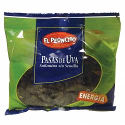 Pasas de Uva Sultanina Negras El Peoncito x 250 g.