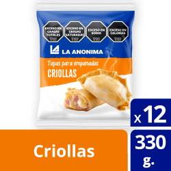 Tapas para Empanadas Criollas x 12 un. La Anónima x 330 g.