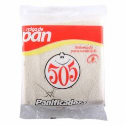 Pan de Miga Blanco x 6 un. 505 x 290 g.