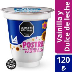 Postre La Anónima Vainilla - Dulce de Leche x 120 g.