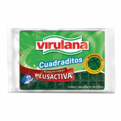 Fibra Esponja Cuadraditos Virulana x 1 un.