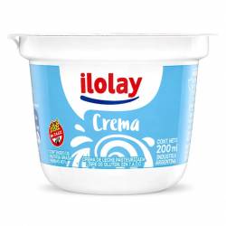 Crema de Leche Pasteurizada Ilolay Pote x 200 cc.