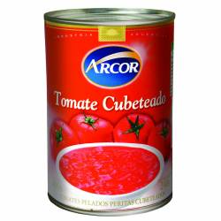 Tomate Pelado Cubeteado Arcor x 400 g.
