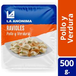 Ravioles de Pollo y Verduras en Blíster La Anónima x 500 g.