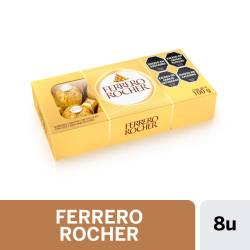 Bombones de Chocolate y Avellanas Ferrero Rocher x 100 g.