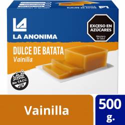 Dulce de Batata a la Vainilla La Anónima x 500 g.