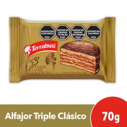 Alfajor Terrabusi Triple Clásico 70g.