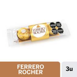 Bombón con Chocolate y Avellanas Ferrero Rocher x 37 g.