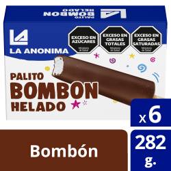 Helado Palito Bombón x 6 un. La Anónima x 282 gr.