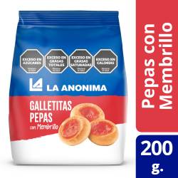 Galletitas Pepas de Membrillo La Anónima x 200 g.