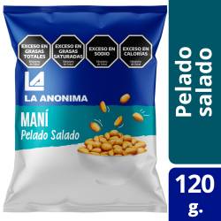 Maní Frito Pelado Salado La Anónima x 120 g.