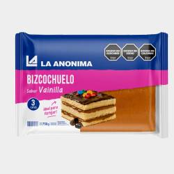 Bizcochuelo Tricapa La Anónima Vainilla x 750 g.