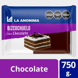 Bizcochuelo Tricapa La Anónima Chocolate x 750 g.
