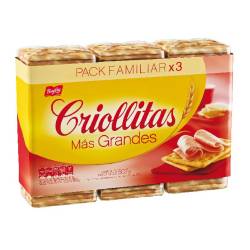 Galletitas Crackers Más Grandes - Untables Criollitas x 507 g.