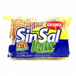 Galletitas Crackers Light sin Sal Granix x 360 g.