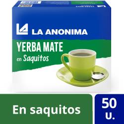 Yerba Mate en Saquitos La Anónima x 50 un.