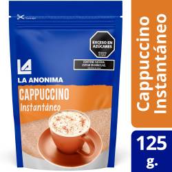 Café Instantáneo Capuccino Doy Pack La Anónima x 125 g.