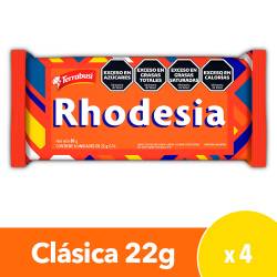 Oblea Rellena Bañada con Chocolate Rhodesia x 4 un. x 88 g.