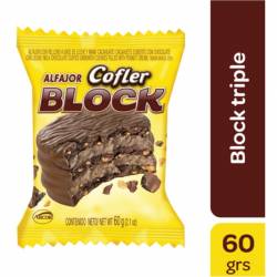 Alfajor Chocolate Triple Cofler Block x 60 g.