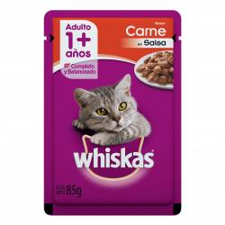 Pouch Gato Adulto Carne Whiskas x 85 g.