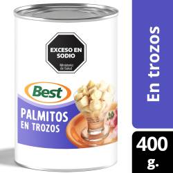 Palmitos en Trozos Best x 400 g.