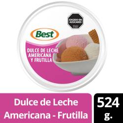 Helado DDL Americana Frutilla Best x 524 gr.