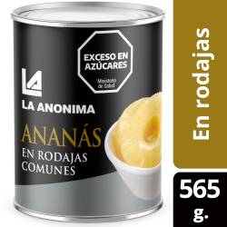 Ananá al Natural La Anónima en rodajas x 565 g.