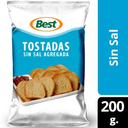 Tostadas sin Sal Best x 200 g.